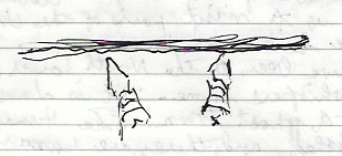 chasm at feet