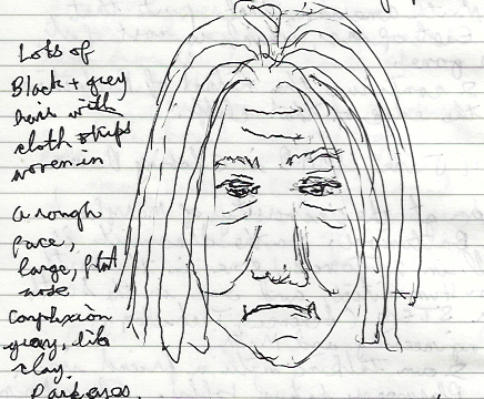 pallid woman
